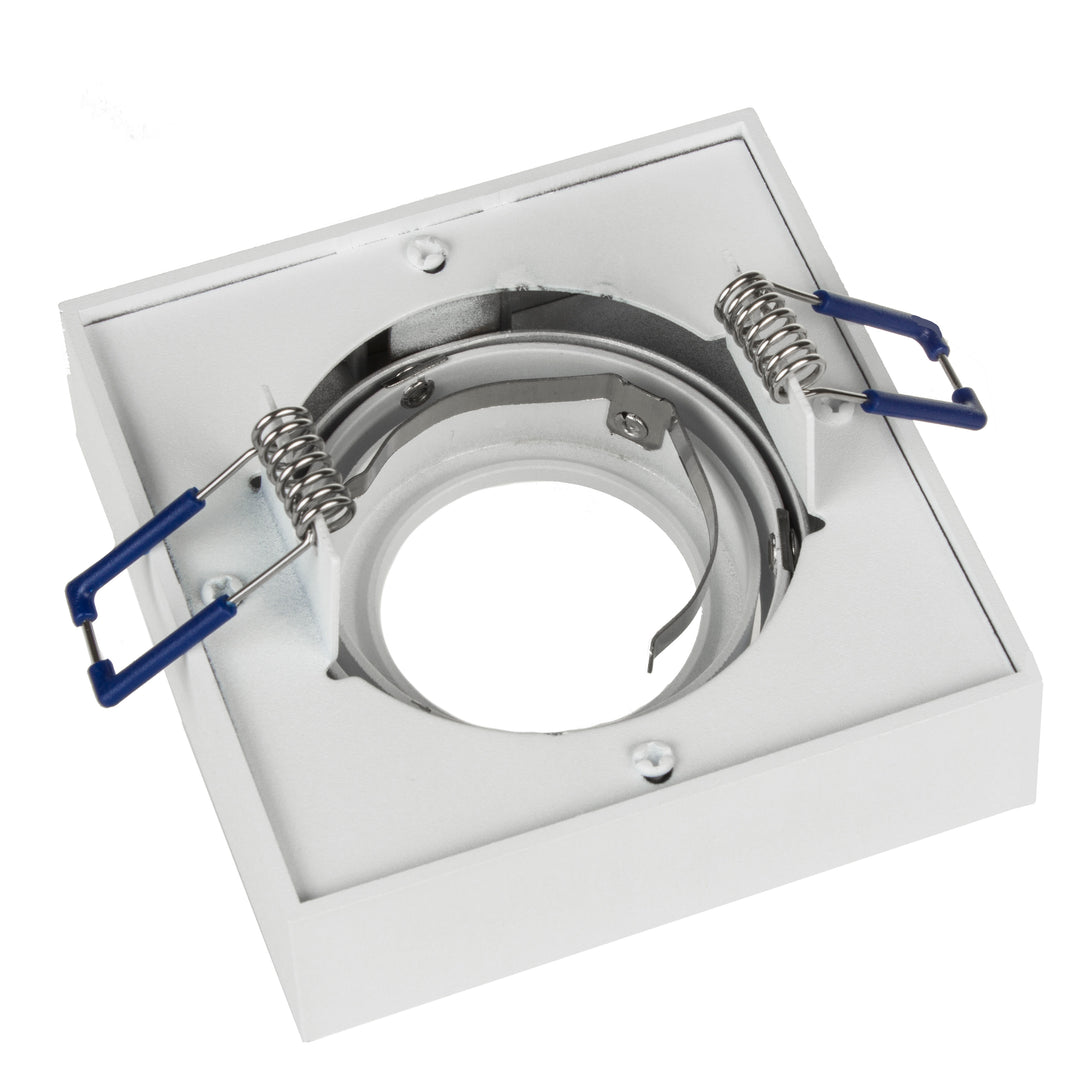 Luminaria de techo spot, para fuentes de luz MR16 / GU10, blanco, 94x94x32mm, cuadrado, aluminium, Maclean MCE464 W