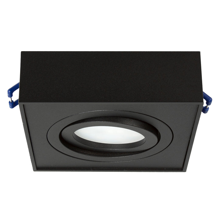 Luminaria de techo spot para fuentes de luz MR16 / GU10, negro, 94x94x32mm, cuadrado, aluminium, Maclean MCE464 B