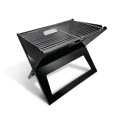 Maestro MR-1011 BBQ pieghevole portatile Griglia per barbecue Piastra in acciaio cromato Area di cottura 44 x 28,5 cm Viaggio in campeggio