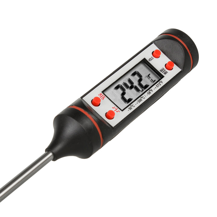 GreenBlue GB178 Thermomètre alimentaire à sonde numérique 15 cm, plage de température de -50 degrés C à +300 degrés C, précision 0,1 degrés C, GB178