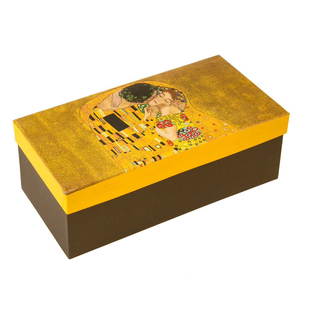 Queen Isabell Juego 2 + 2 Tazas de Café Colección Gustav Klimt "Kiss" Juego de 2 Tazas en Embalaje Decorativo 2x250ml