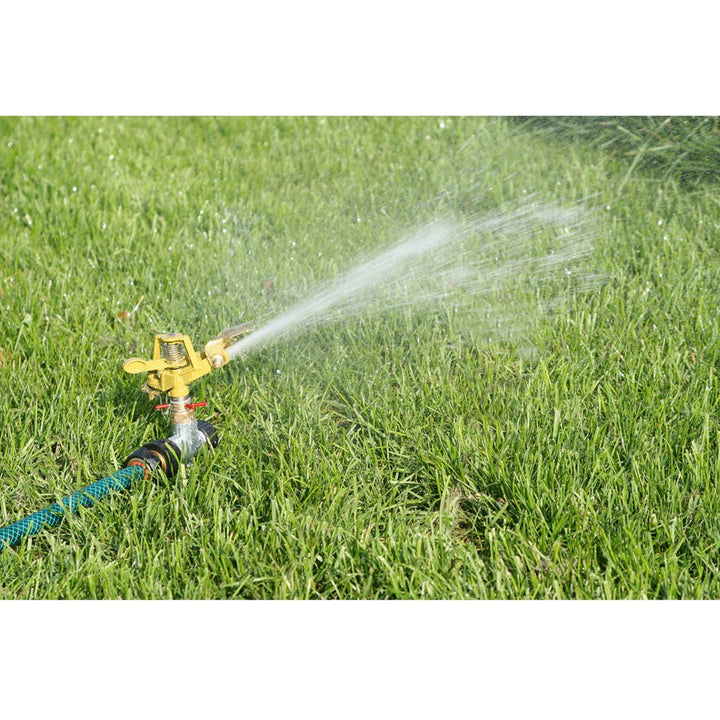 Greenmill GB2023C Metal pulse sprinkler on a pin r irrigating medium and large areas,