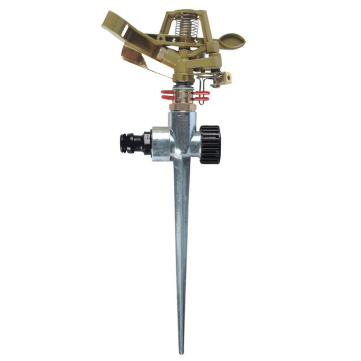 Greenmill GB2023C Metal pulse sprinkler on a pin r irrigating medium and large areas,