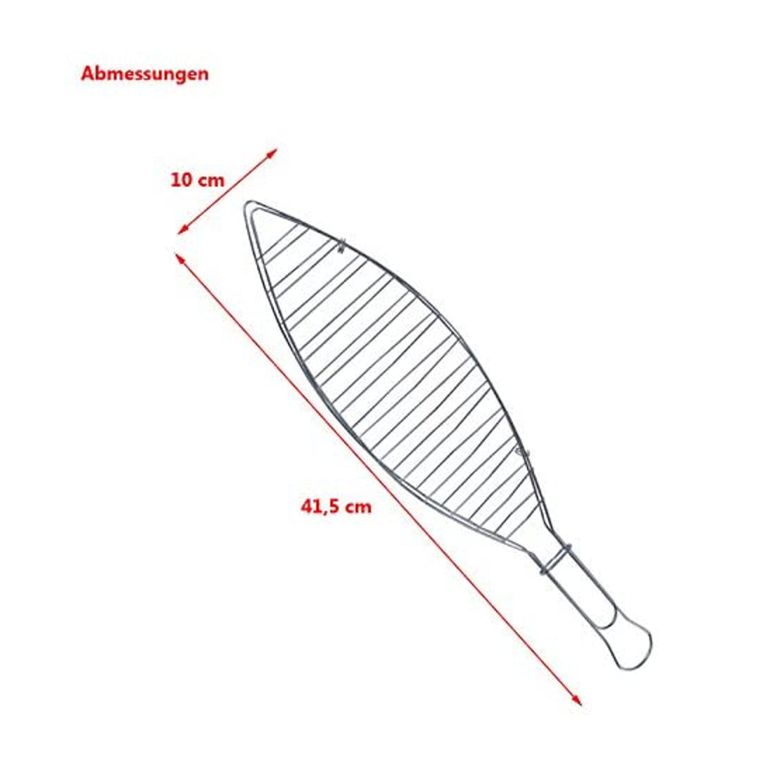 Master Grill & Party BBQ Griglia per pesce Supporto per piastra Cestello in rete MG147 41 cm