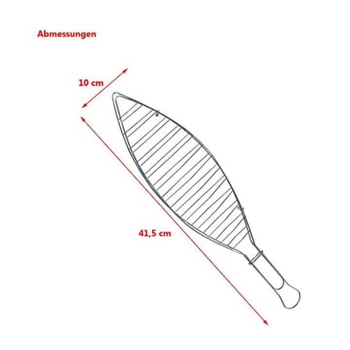 Master Grill & Party BBQ Fish Grill Support pour plancha Panier en maille MG147 41 cm