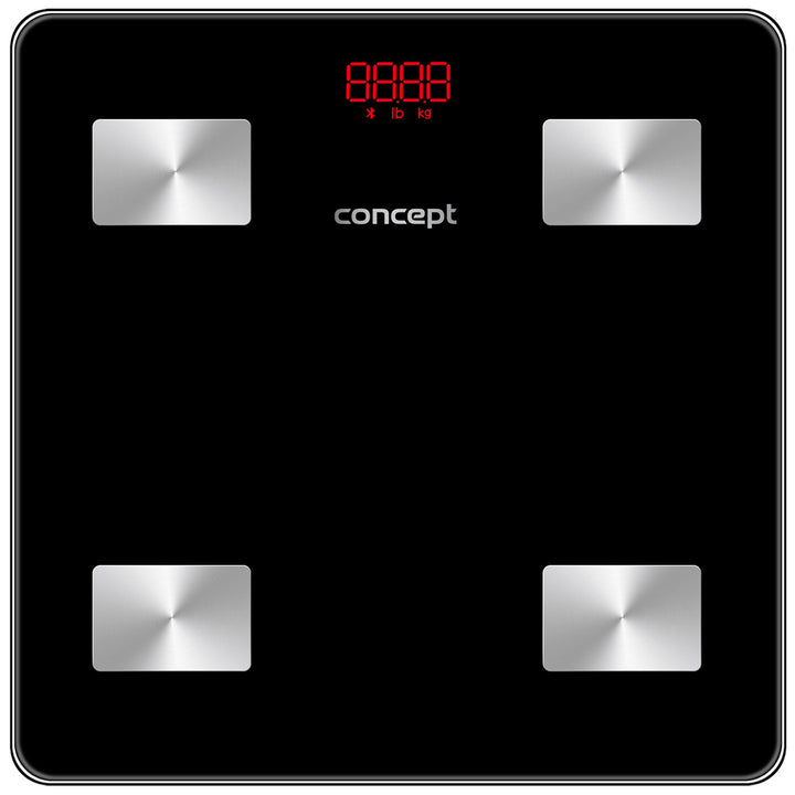 Concept black diagnostic analytical bathroom scale VO4001