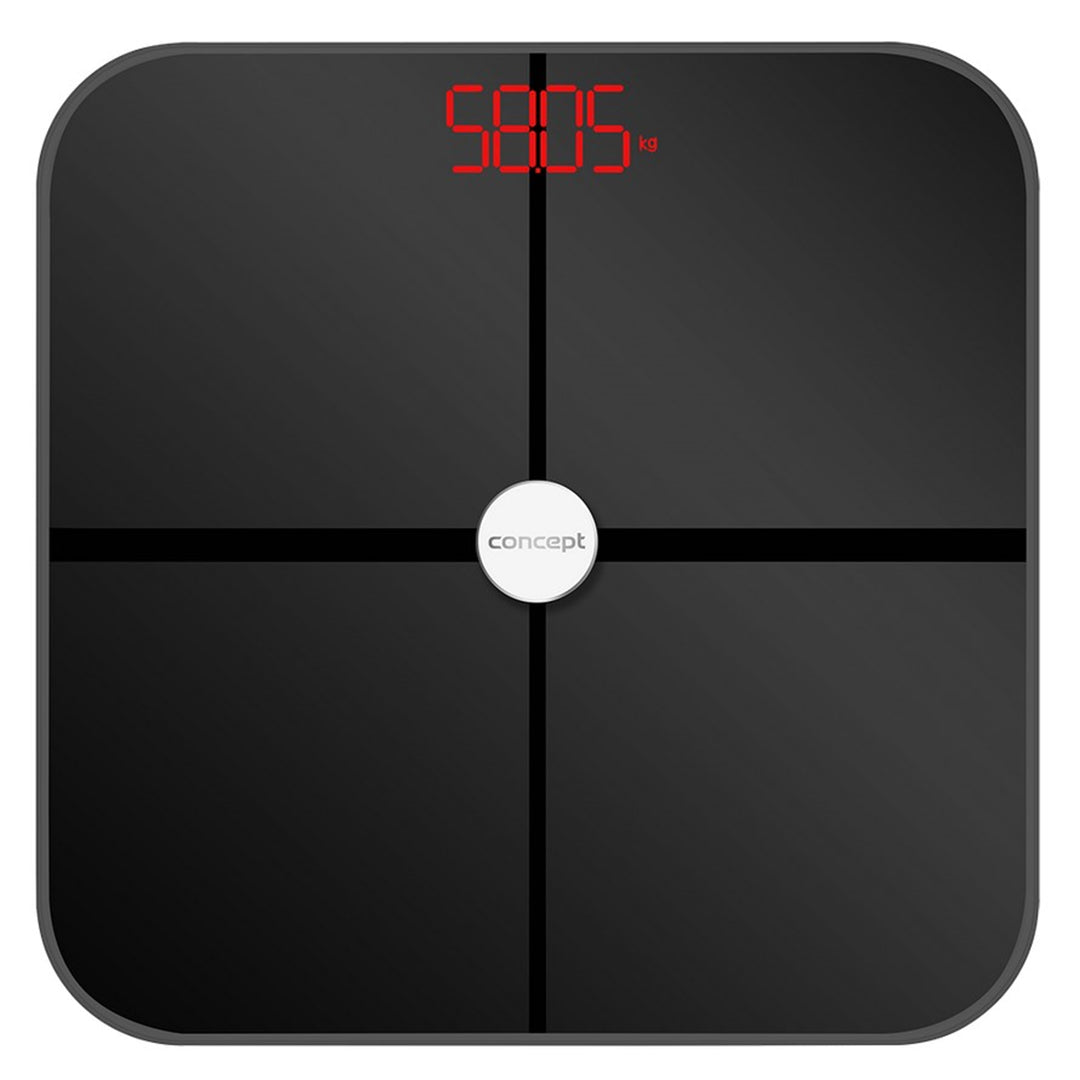 Concept black diagnostic bathroom scale VO4011 Perfect Health