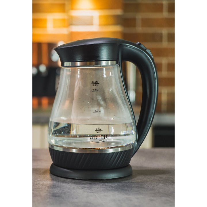 Adler AD 1274 Kitchen Water Kettle 1.7L Electric Glass Illuminated