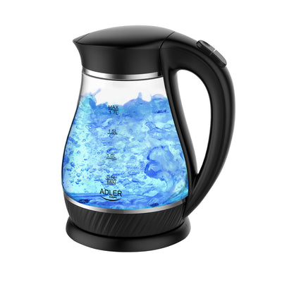 Adler AD 1274 Kitchen Water Kettle 1.7L Electric Glass Illuminated