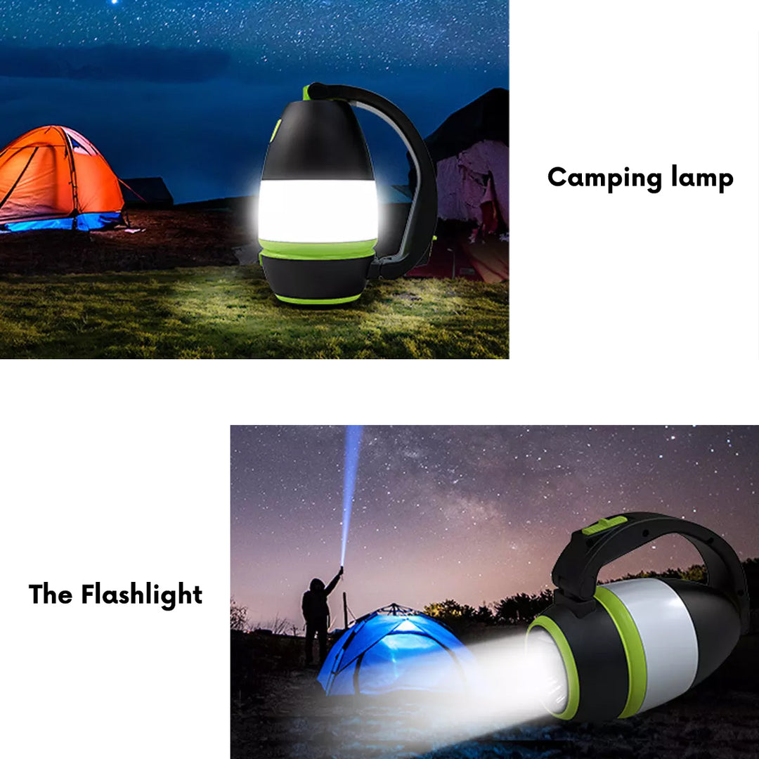 Maclean MCE298 3 in 1 LED Camping Lamp and Foldable Flashlight Outdoor 3 Light Modes 1W 60-200LM cool white 6000K IP20 (built-in battery 1500mAh / power bank function)