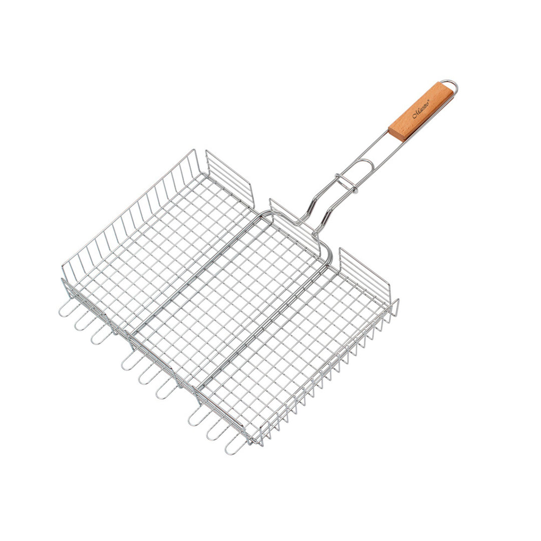 Maestro MR-1003 Double BBQ Cooking Grate Portable Grilling Basket 40x30cm