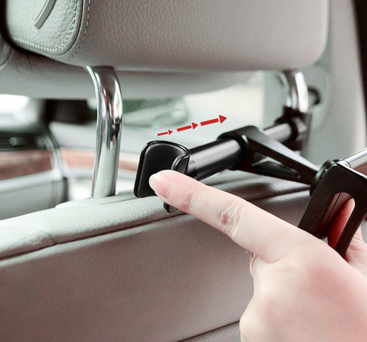 Maclean MC-894 Support universel pour smartphone et tablette de voiture Support d'appui-tête de voiture Support pivotant à 360 degrés pour voiture Support universel