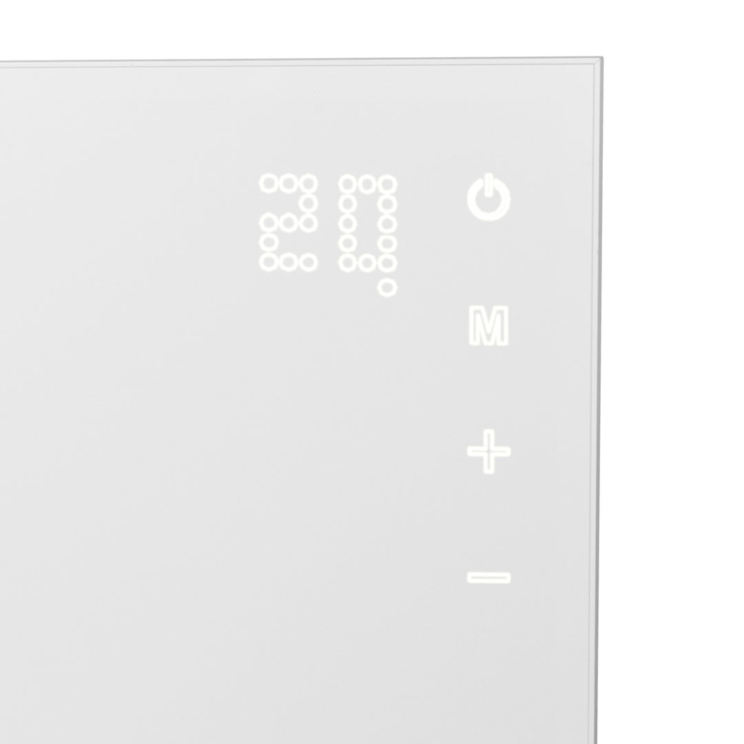 Calentador infrarrojo 720W IR Calentador de pared Termostato Tuya WiFi Control Radiador Panel Calentador Blanco (720W 120x60cm) ...