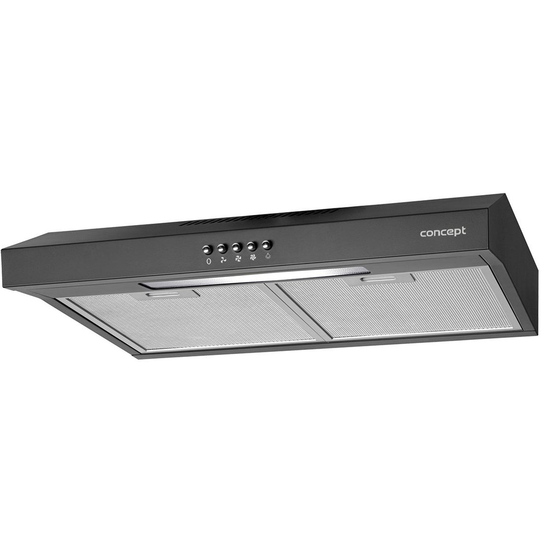 Concept 50cm OPP1250BC Elektroherd Dunstabzugshaube 50cm Schwarz mit LED