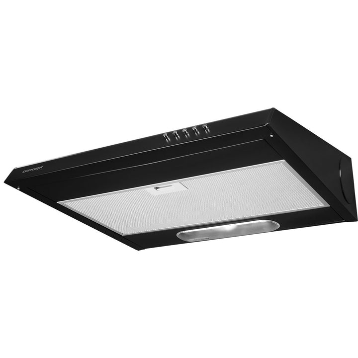 Concept OPP2060BC Under Cabinet Electric Oven Extractor Fan 60cm Black with Grease Filter