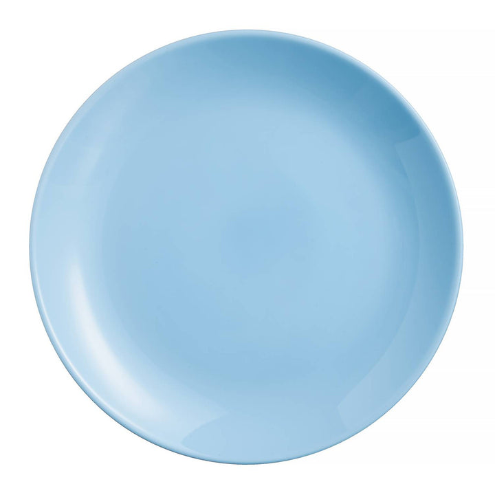 Luminarc Diwali Light Blue Essset für 6 Abendessen Geschirr Temperiertes Glas