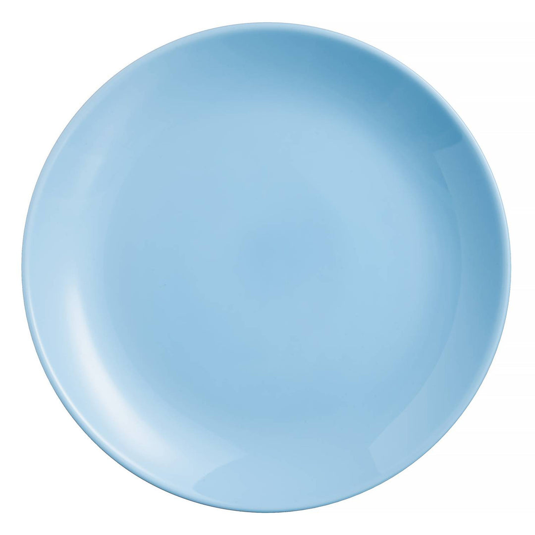 19 PCS Dining Set Plate Bowl Service for 6 People Light Blue Microwave Dishwasher Safe