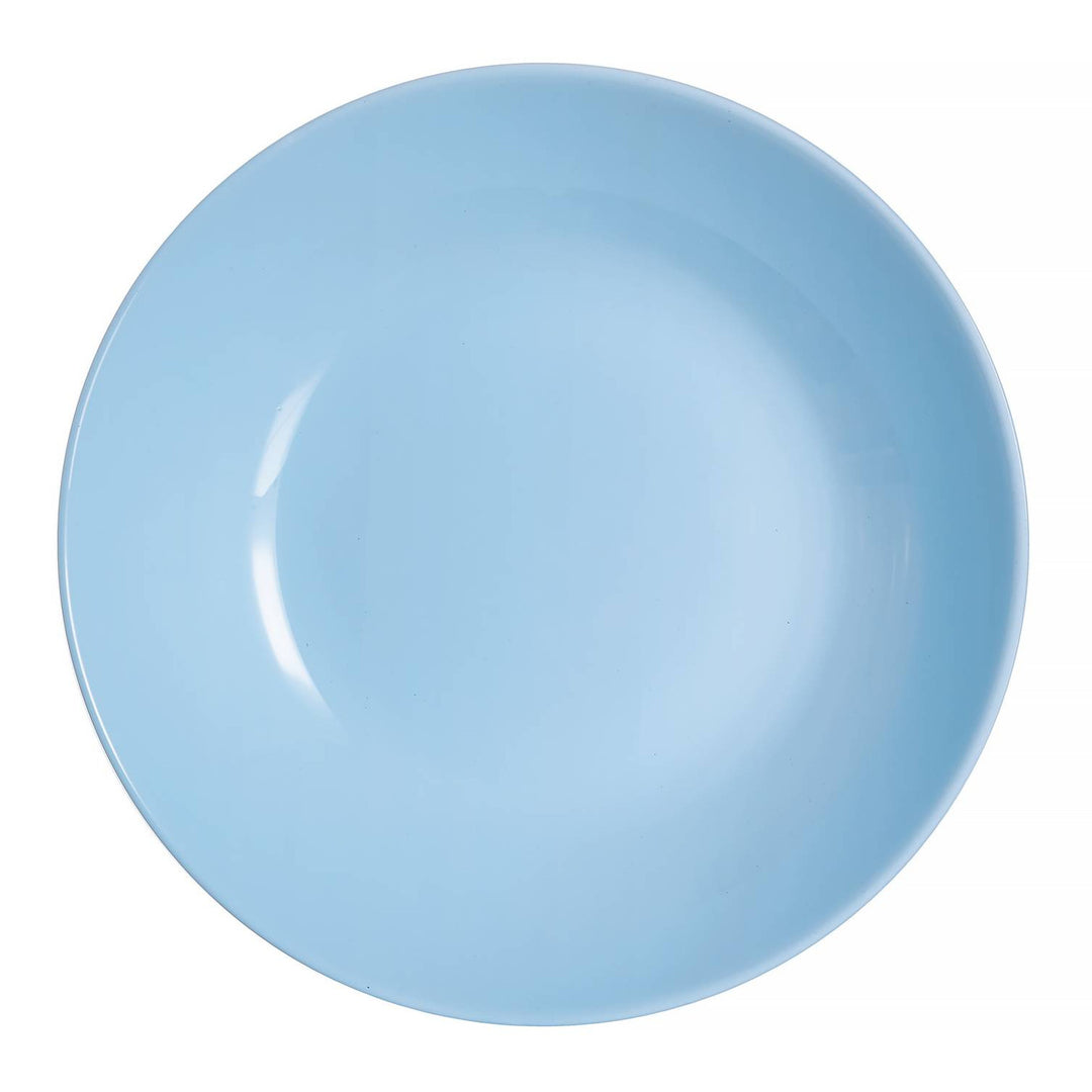 19 SCP Dining Set Plate Bowl Service for 6 People Light Blue Microwave Dishwasher Safe