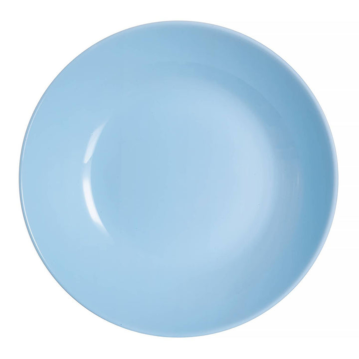 19 SCP Dining Set Plate Bowl Service for 6 People Light Blue Microwave Dishwasher Safe