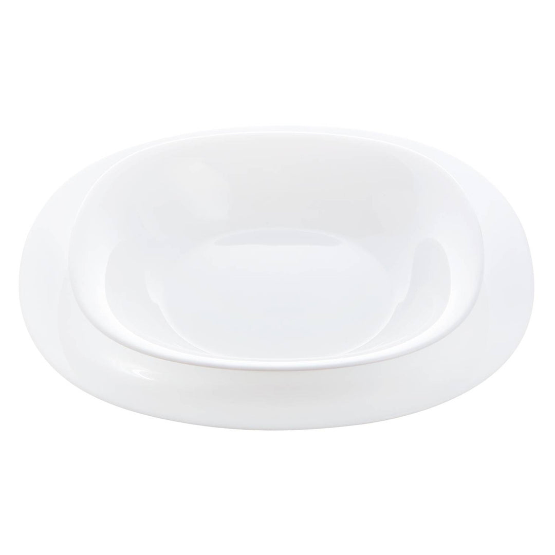 Luminarc Carine Neo White 18-Piece Dining Set 6x Dinner Plate, 6x Soup Plate, 6x Dessert Plate Rounded Square