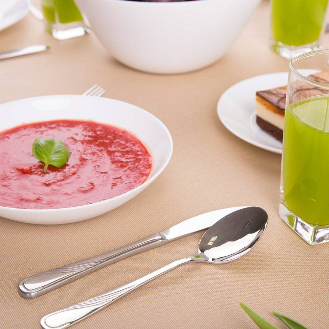 Arcopal Zelie Service de salle à manger 18 pièces pour 6 personnes, assiette à soupe et à dessert