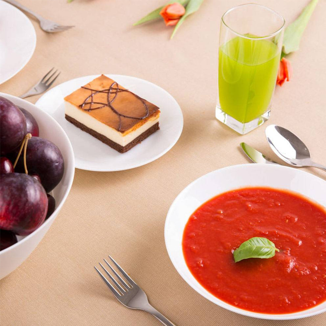 Arcopal Zelie Service de salle à manger 18 pièces pour 6 personnes, assiette à soupe et à dessert