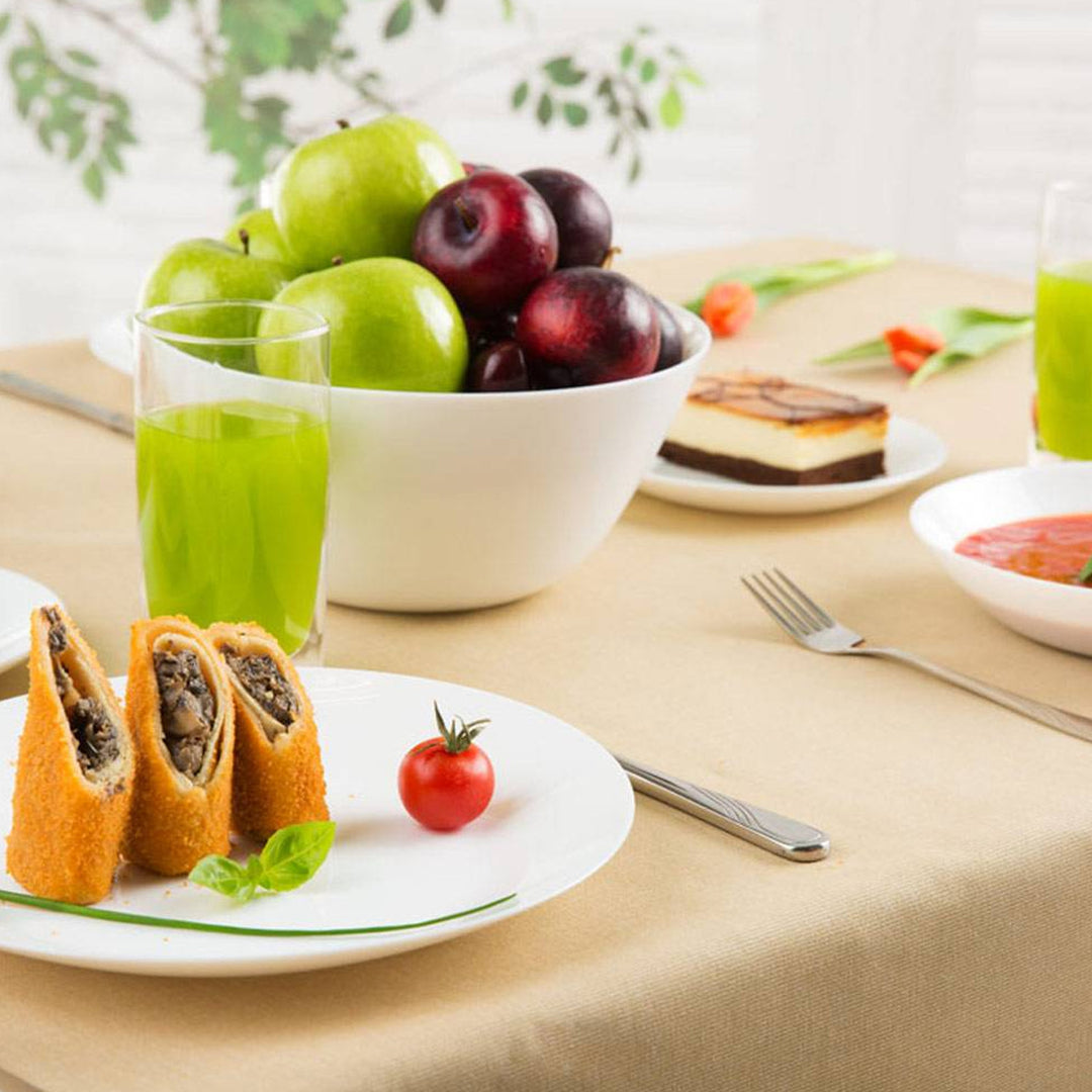 Arcopal Zelie Service de salle à manger 18 pièces pour 6 personnes, assiette à soupe et à dessert