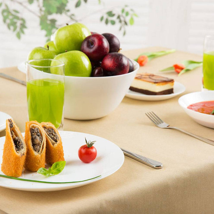 Arcopal Zelie Service de salle à manger 18 pièces pour 6 personnes, assiette à soupe et à dessert