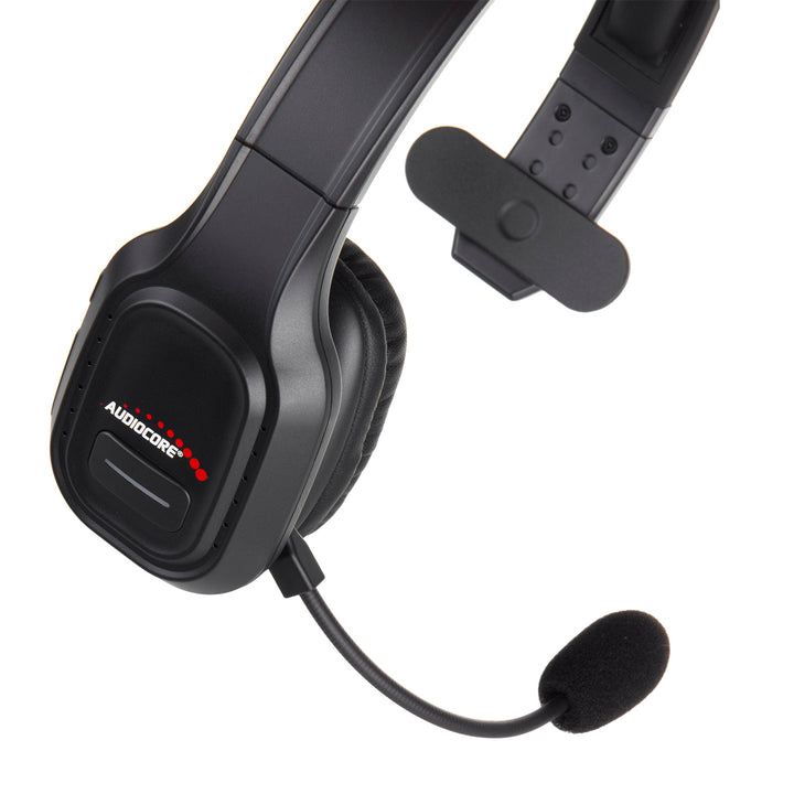 Audiocore 74452 Bluetooth Headset Headphone Noise Reduction Microphone Call CenterGoogle Siri Office Wireless