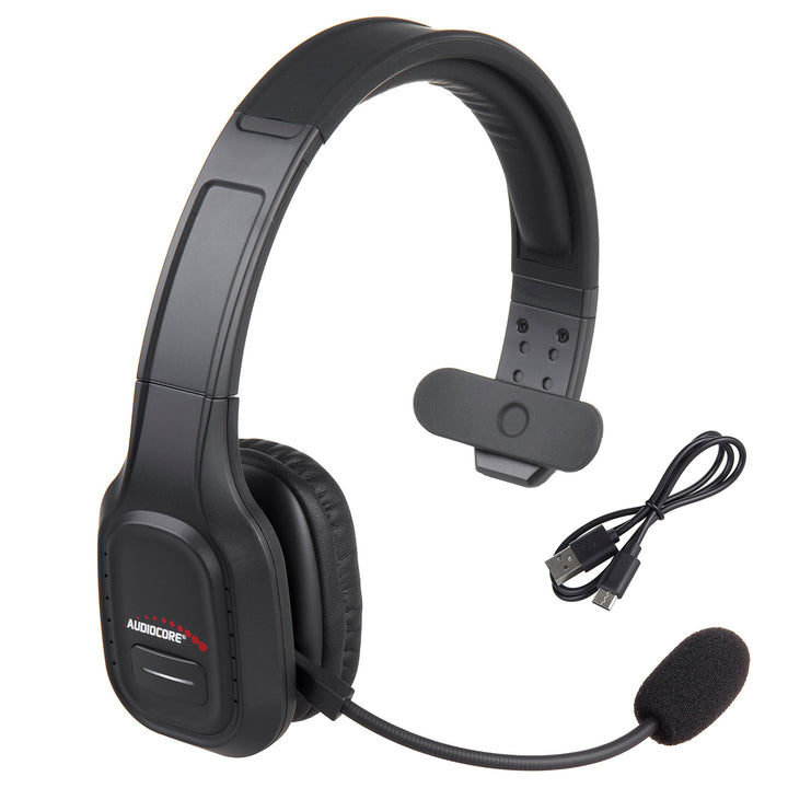 Audiocore 74452 Bluetooth-headset Hoofdtelefoon Ruisonderdrukking Microfoon CallcenterGoogle Siri Office Draadloos