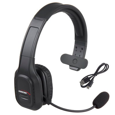 Audiocore 74452 Bluetooth Headset Headphone Noise Reduction Microphone Call CenterGoogle Siri Office Wireless