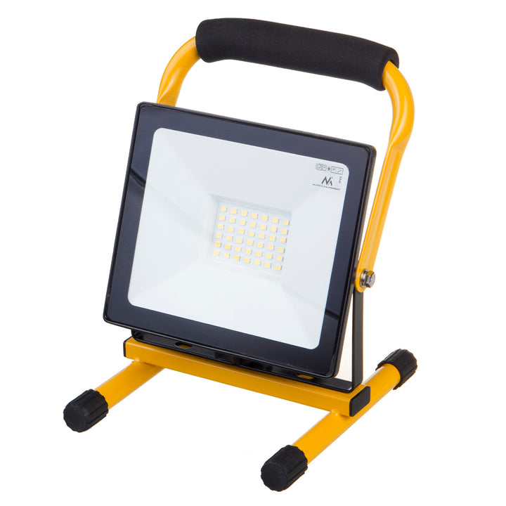 Maclean MCE632 Supporto da pavimento giallo per Maclean LED Floodlight in acciaio ad angolo regolabile MCE550/650 MCE652