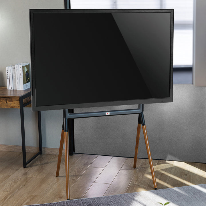 Soporte universal para TV Soporte para TV de 49-70" hasta 40 kg máx. VESA 600x400 Compatible con LCD LED OLED QLED Plasma Negro/Nogal