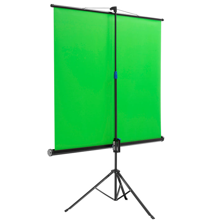 Maclean MC-931 Green Screen Background with Adjustable Stand 92" 150 x 180cm Tripod Greenscreen for Photography, Video, Live Streaming Photo Background Adjustable Height