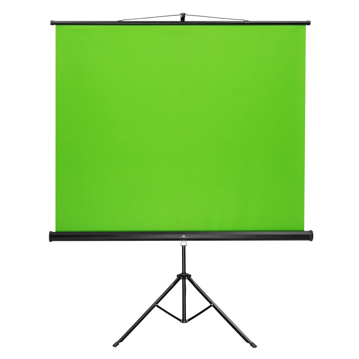 Maclean MC-931 Green Screen Background with Adjustable Stand 92" 150 x 180cm Tripod Greenscreen for Photography, Video, Live Streaming Photo Background Adjustable Height