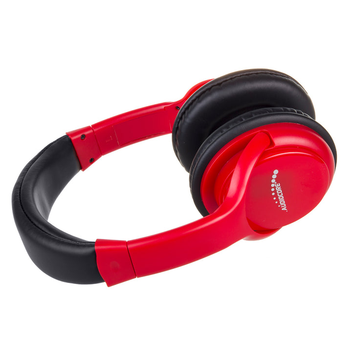 Audiocore AC720 R Casque Bluetooth circum-auriculaire Sans fil Bluetooth V5.0 Compatible avec Android iOS Gaming Gym Batterie 200 mAh (Rouge)