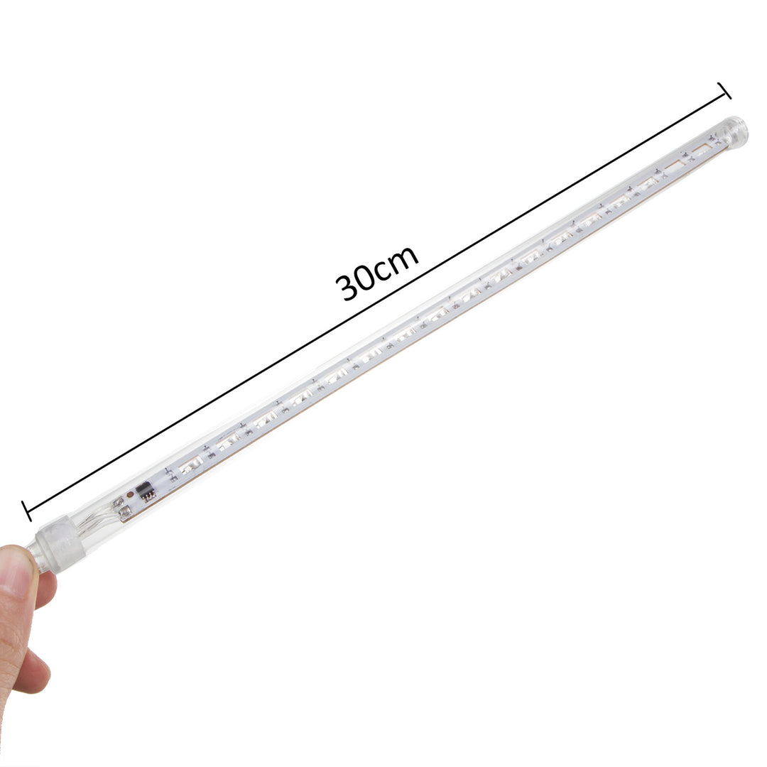 Maclean MCE411 Lumières solaires à Led 2.4m, 144 LEDs, batterie Li 800mAh, glaçons tombants