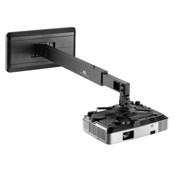 Support pour vidéoprojecteur à courte distance Support mural Guide-câble Rotation 360° Support universel pour vidéoprojecteur jusqu'à 15kg