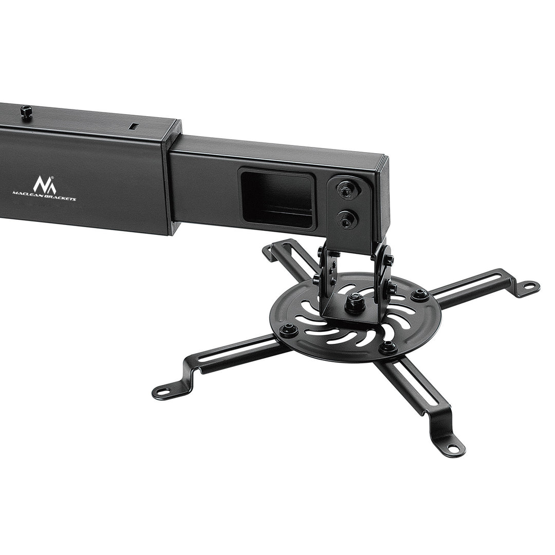 Maclean MC-945 Supporto da parete per proiettore a breve distanza Guida cavo a 360° rotante Supporto universale  fino a 15kg