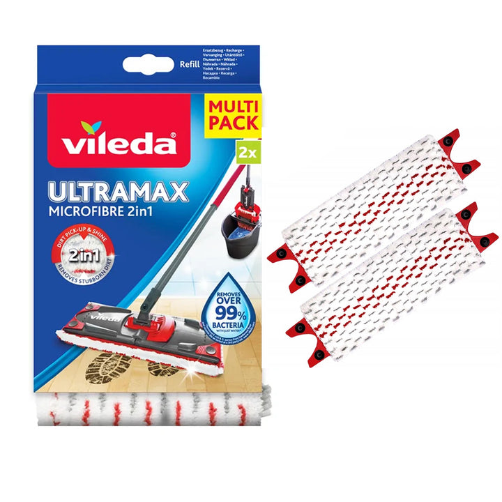 Vileda 167720 Multipack 2x Ultramax Ultramat Turbo Refill Ersatzpads - 2 Stück