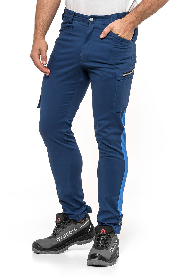 Pantalón de trabajo para hombre AVACORE TUBBOS AZUL Talla 52