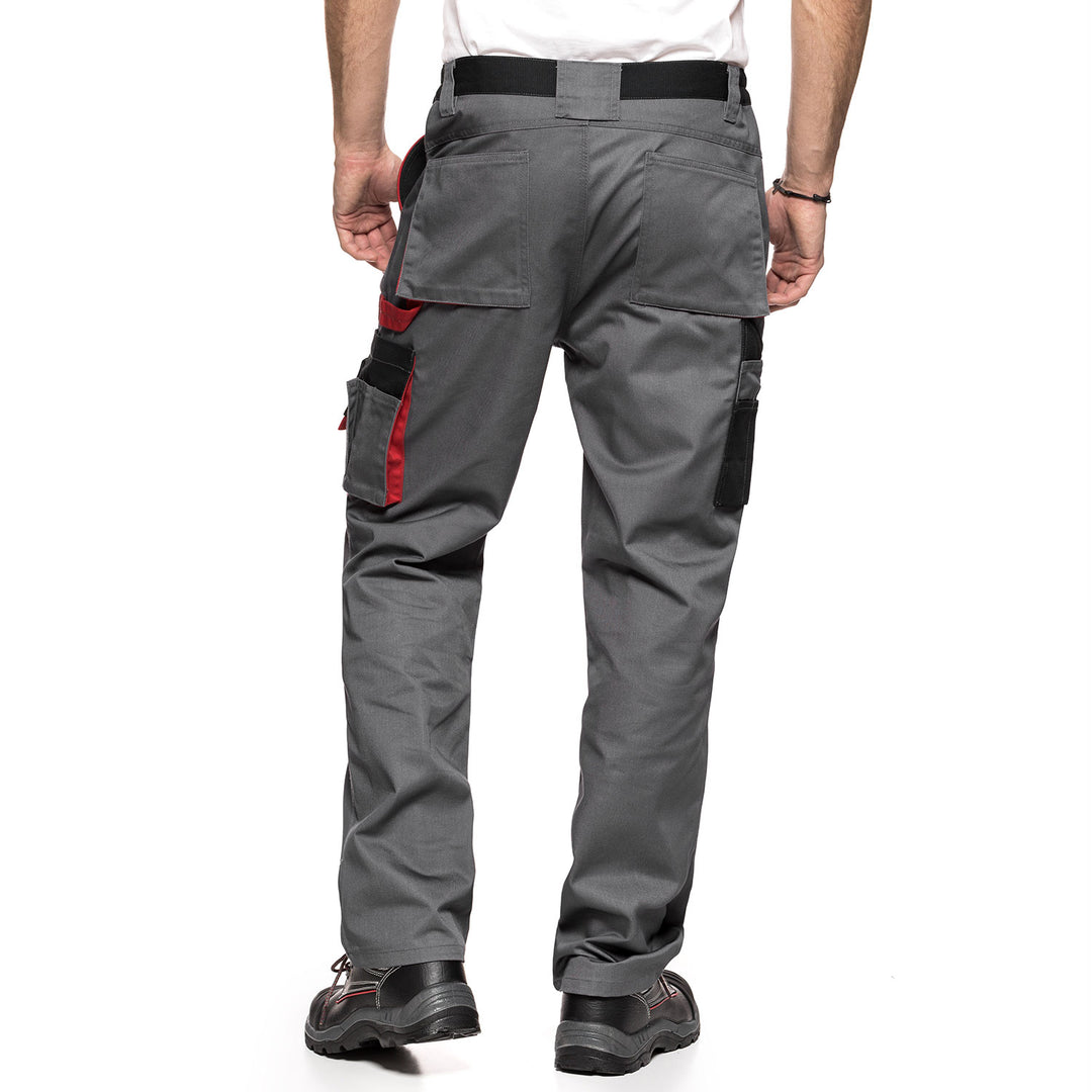 Pantalones de trabajo para hombre talla 48 (86-90) LENNOX AVACORE GRIS-NEGRO