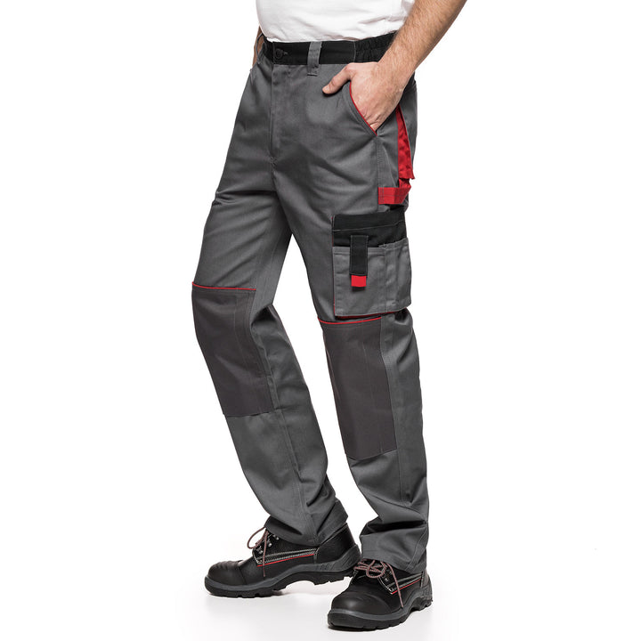 Pantalones de trabajo para hombre 54 (98-103) LENNOX AVACORE GRIS-NEGRO