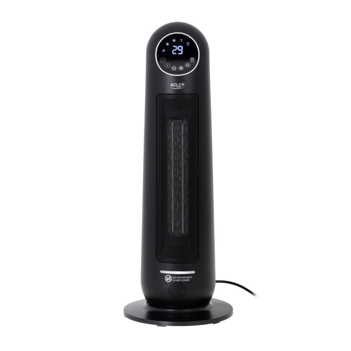 Adler AD 7731 Ceramic Oscillating Column Fan Heater 2200W with LCD Timer Thermostate Remote Control