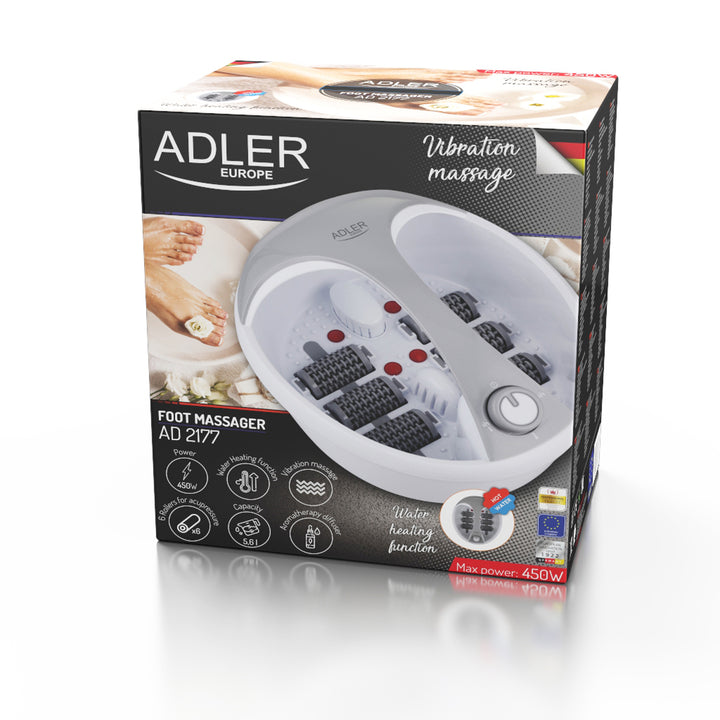 Adler AD 2177 multifunctioneel voetmassageapparaat met handvat