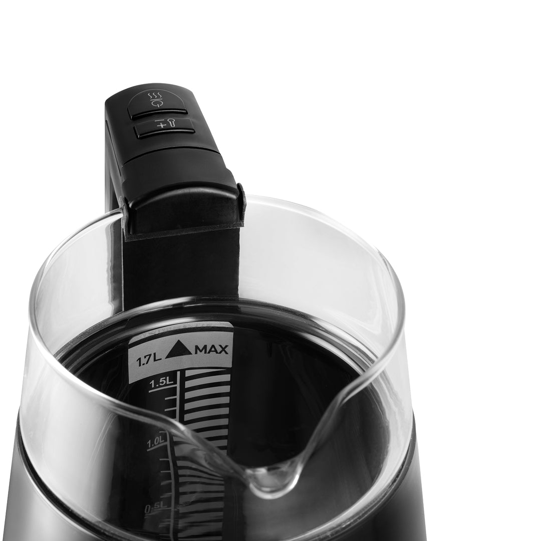 CONCEPT RK4170 Bouilloire Électrique Affichage Numérique 5 Réglages de Température Pivotant Fonction Maintien au Chaud 360 ° 1.7 L