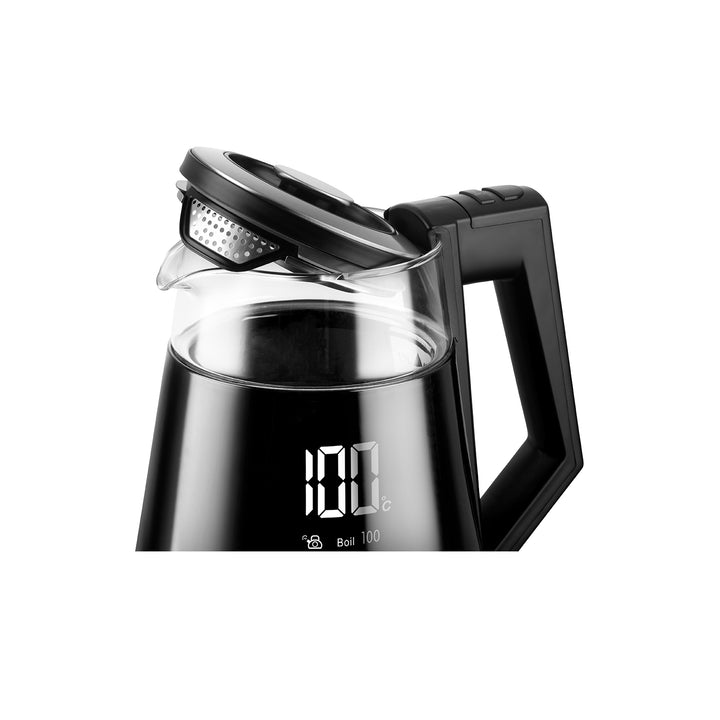 CONCEPT RK4170 Bouilloire Électrique Affichage Numérique 5 Réglages de Température Pivotant Fonction Maintien au Chaud 360 ° 1.7 L