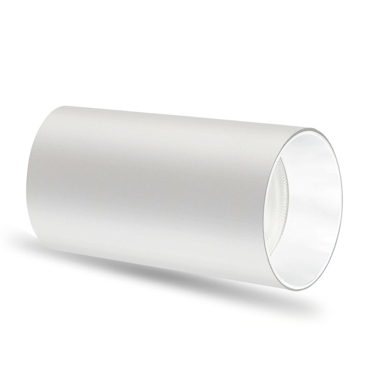 Maclean montaje en superficie / tubo, spot, redondo, aluminio, GU10, 55x100mm, blanco, MCE458 W/W