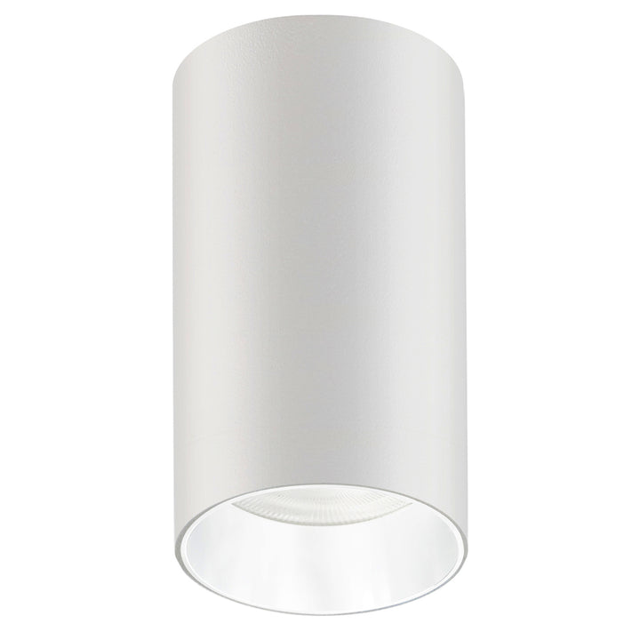 Maclean montaje en superficie / tubo, spot, redondo, aluminio, GU10, 55x100mm, blanco, MCE458 W/W