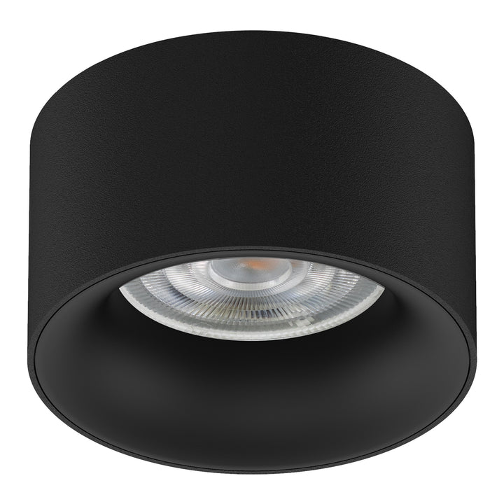 Maclean MCE457 Flush Mount / Tube Spot Round Aluminum, GU5.3, 70x40mm, black, B/B